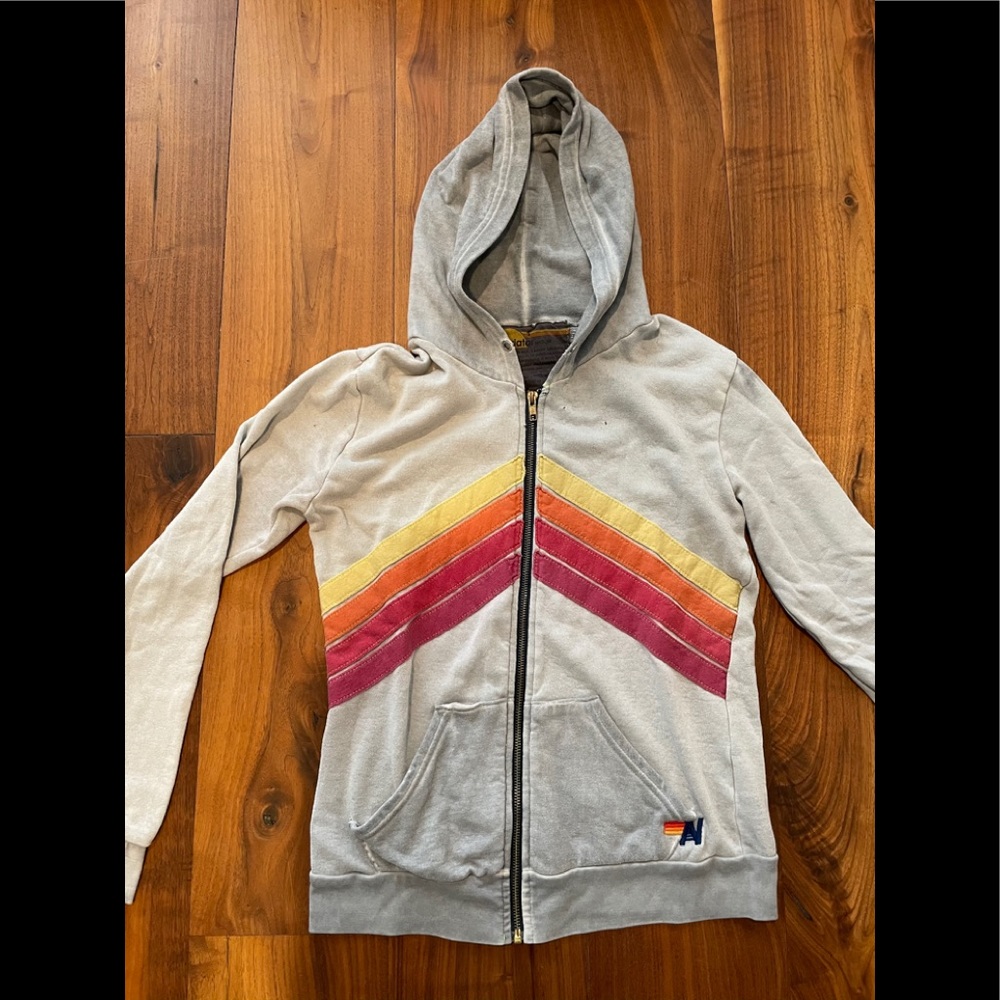 Aviator Nation Sweatshirt in Grey Chevron